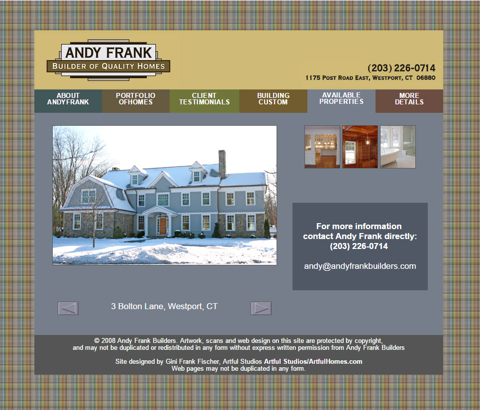 Andy Frank Builders website