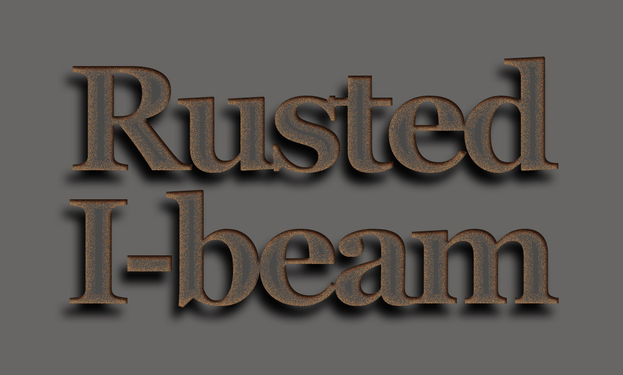 Rusted i-beam