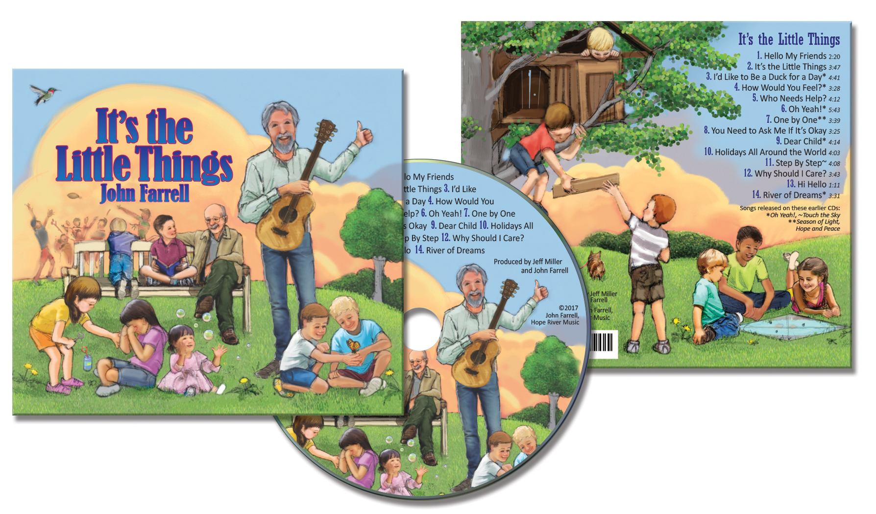 John Farrell's CD It's The Little Things package design John Farrell's CD It's The Little Things package design